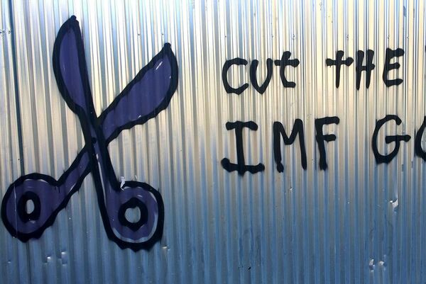 Cut the Debt. IMF Go Home Athens 2015 Cut the Debt. IMF Go Home Athens 2015 - Sputnik International