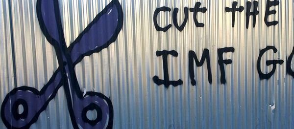 Cut the Debt. IMF Go Home Athens 2015 Cut the Debt. IMF Go Home Athens 2015 - Sputnik International