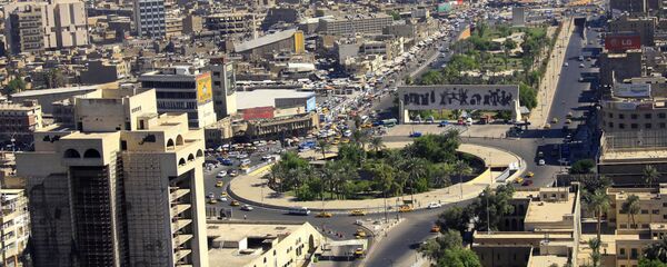 An aerial view of Tahrir Square in downtown Baghdad, Iraq An aerial view of Tahrir Square in downtown Baghdad, Iraq - Sputnik International