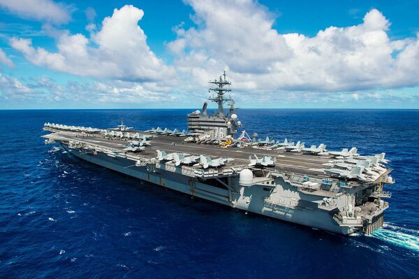 The aircraft carrier USS Ronald Reagan The aircraft carrier USS Ronald Reagan - Sputnik International