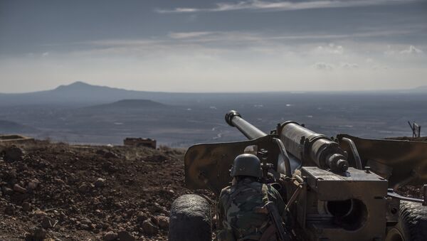 File photo: A soldier of the Syrian Arab Army at an observation post - Sputnik International