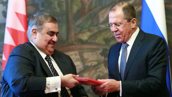 Foreign Minister Sergey Lavrov meets with Foreign Minister of Bahrein Khalid bin Ahmad Al Khalifa - Sputnik International