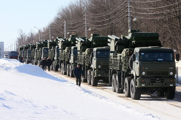 Pantsir-S1 combined short to medium range surface-to-air missile weapon system. File photo - Sputnik International