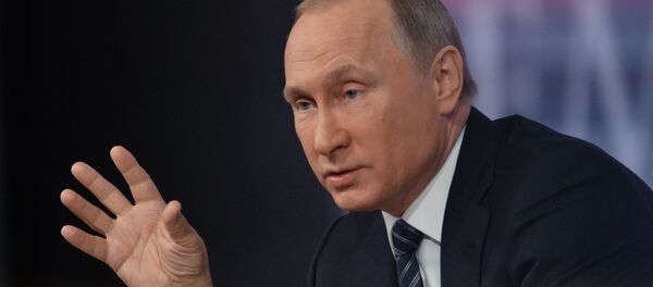 December 17, 2015. Russian President Vladimir Putin at the 11th annual news conference at the World Trade Center on Krasnaya Presnya - Sputnik International