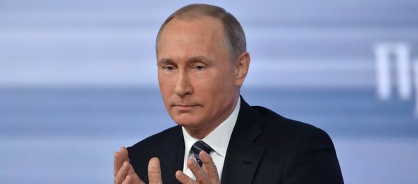 December 17, 2015. Russian President Vladimir Putin at the 11th annual news conference at the World Trade Center on Krasnaya Presnya - Sputnik International