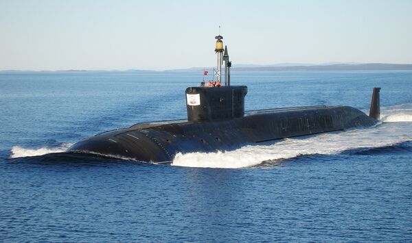 The Yuri Dolgorukiy undergoing sea trials The Yuri Dolgorukiy undergoing sea trials - Sputnik International