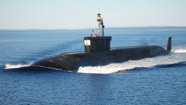 Nuclear submarine (NS) Yuriy Dolgorukiy undergoing sea trials - Sputnik International