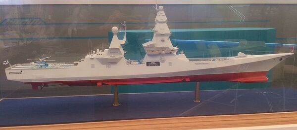 Mock Leader class destroyer on «Army 2015» - Sputnik International