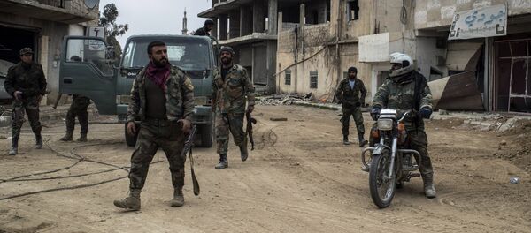 Syrian Arab Army (SAA) soldiers Syrian Arab Army (SAA) soldiers - Sputnik International