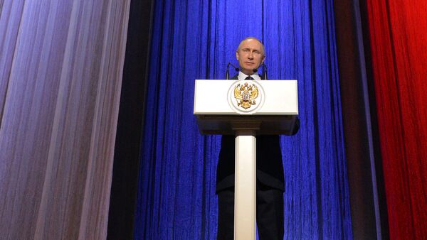 President Putin attends gala night marking Russian Security Services Day - Sputnik International