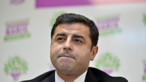 Co-chair of the pro-Kurdish People's Democratic Party (HDP) Selahattin Demirtas. - Sputnik International