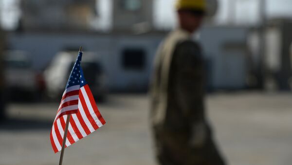 US flag is pictured in Bagram Air Base. (File) - Sputnik International