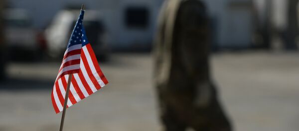 US flag is pictured in Bagram Air Base. (File) - Sputnik International