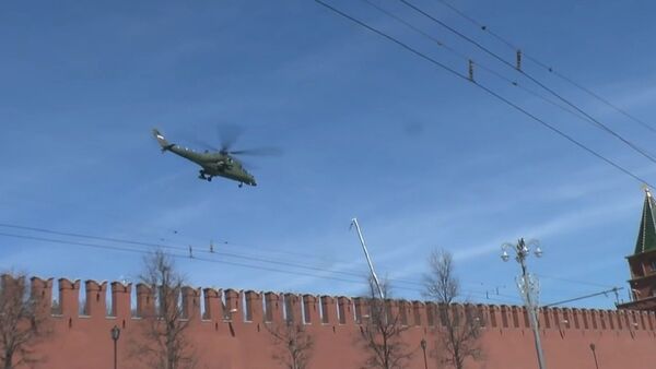 Mi35MS takes off from the Kremlin SITE - Sputnik International
