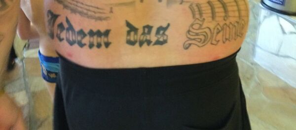 German Politician Sentenced for Nazi Tattoo German Politician Sentenced for Nazi Tattoo - Sputnik International