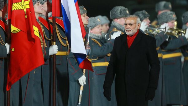 Prime Minister of India Narendra Modi arrives in Moscow - Sputnik International