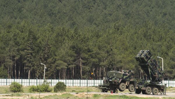 A German Patriot missile launcher is deployed at the Gazi barracks in Kahramanmaras, southern Turkey. - Sputnik International