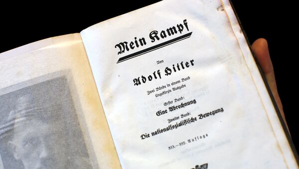 A copy of Adolf Hitler's book Mein Kampf (My Struggle) from 1940 is pictured in Berlin, Germany, in this picture taken December 16, 2015 - Sputnik International