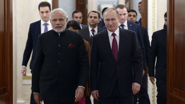 Vladimir Putin meets with Indian Prime Minister Narendra Modi - Sputnik International