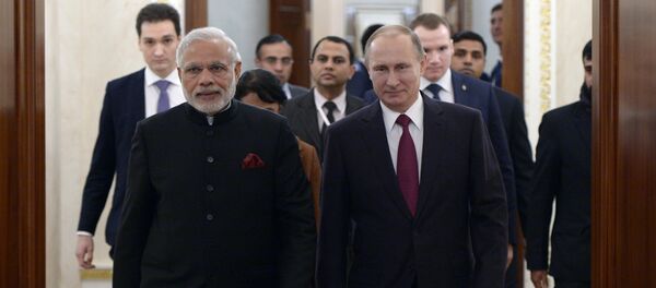 Vladimir Putin meets with Indian Prime Minister Narendra Modi Vladimir Putin meets with Indian Prime Minister Narendra Modi - Sputnik International
