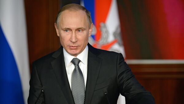 President Vladimir Putin attends expanded meeting of Defence Ministry Board - Sputnik International