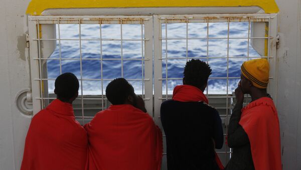 Refugees at sea - Sputnik International