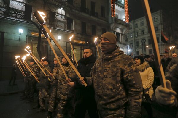 Nationalist March in Kiev Nationalist March in Kiev - Sputnik International