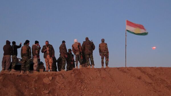 Iraqi Kurdish peshmerga fighters - Sputnik International