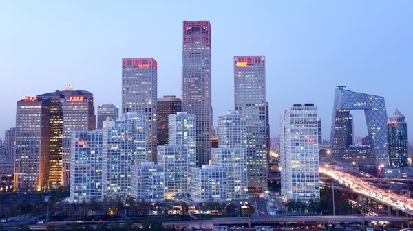 A general view shows the skyline of a central business district in Beijing - Sputnik International