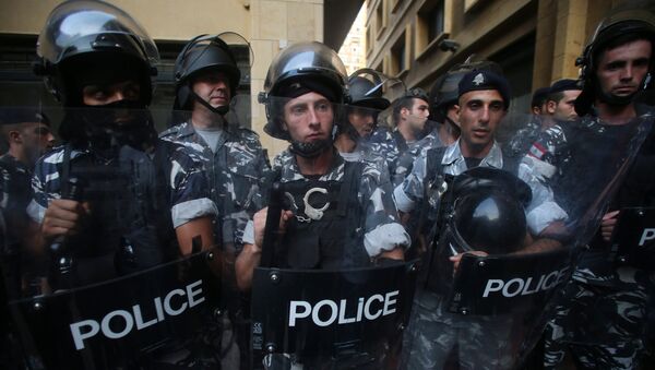 Lebanese riot police - Sputnik International