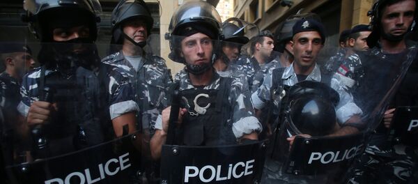 Lebanese riot police - Sputnik International