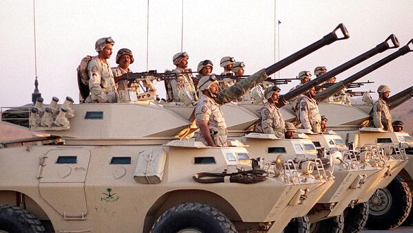 Saudi armoured vehicles - Sputnik International