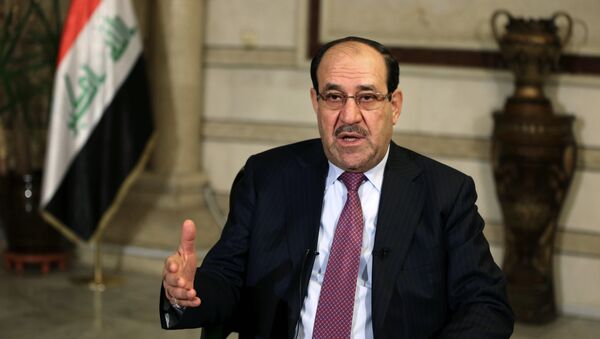 Iraq's Vice President and former Prime Minister Nouri al-Maliki, speaks during an interview with The Associated Press in Baghdad, Iraq, Monday, Feb. 2, 2015 - Sputnik International