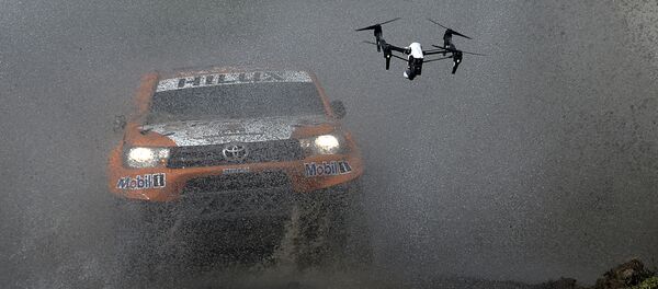 Toyota's driver Ronan Chabot of France and co-driver Gilles Pillot compete during the 11km Prologue of the 2016 Dakar Rally, in the province of Buenos Aires, on January 2, 2016 Toyota's driver Ronan Chabot of France and co-driver Gilles Pillot compete during the 11km Prologue of the 2016 Dakar Rally, in the province of Buenos Aires, on January 2, 2016 - Sputnik International