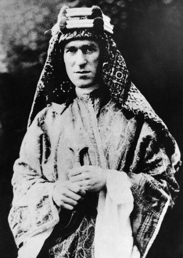 Col. T.E. Lawrence,, shown Oct. 3, 1928, the mystery man of the desert, who is known as the uncrowned king of Arabia, is reported on a secret mission in Afghanistan. He is supposed to be negotiating a treaty between Great Britain and the Amir Amanullah Col. T.E. Lawrence,, shown Oct. 3, 1928, the mystery man of the desert, who is known as the uncrowned king of Arabia, is reported on a secret mission in Afghanistan. He is supposed to be negotiating a treaty between Great Britain and the Amir Amanullah - Sputnik International