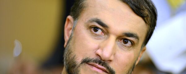 Iranian Deputy Foreign Minister Hossein Amir-Abdollahian gives a press conference at Bayan palace in Kuwait city on March 31,2015 Iranian Deputy Foreign Minister Hossein Amir-Abdollahian gives a press conference at Bayan palace in Kuwait city on March 31,2015 - Sputnik International