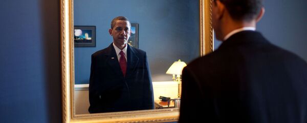 Jan. 20, 2009. President-elect Barack Obama was about to walk out to take the oath of office. Backstage at the U.S. Capitol, he took one last look at his appearance in the mirror - Sputnik International