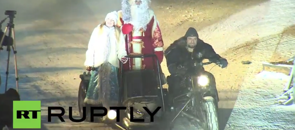 Russia: Night Wolves wow Moscow with dazzling New Year show Russia: Night Wolves wow Moscow with dazzling New Year show - Sputnik International