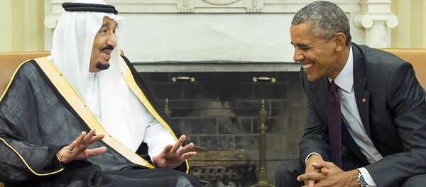 President Barack Obama, right, meets with King Salman of Saudi Arabia in the Oval Office of the White House, on Friday, Sept. 4, 2015, in Washington. President Barack Obama, right, meets with King Salman of Saudi Arabia in the Oval Office of the White House, on Friday, Sept. 4, 2015, in Washington. - Sputnik International