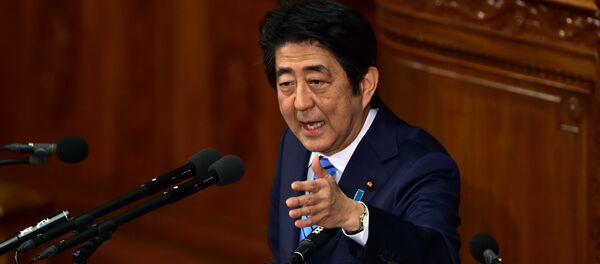 Japanese Prime Minister Shinzo Abe delivers a speech at the Lower House's plenary session following a North Korean nuclear test, at the National Diet in Tokyo on January 6, 2016. Japanese Prime Minister Shinzo Abe delivers a speech at the Lower House's plenary session following a North Korean nuclear test, at the National Diet in Tokyo on January 6, 2016. - Sputnik International