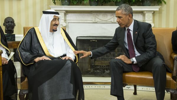 File photo, President Barack Obama, right, meets with King Salman of Saudi Arabia in the Oval Office of the White House in Washington - Sputnik International