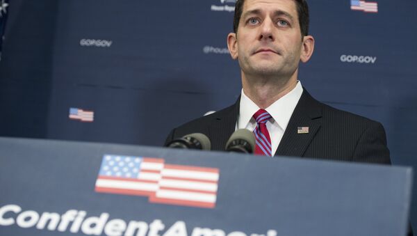 Speaker of the House Paul Ryan, Republican of Wisconsin, speaks during a press conference at the US Capitol in Washington, DC, January 6, 2016. - Sputnik International