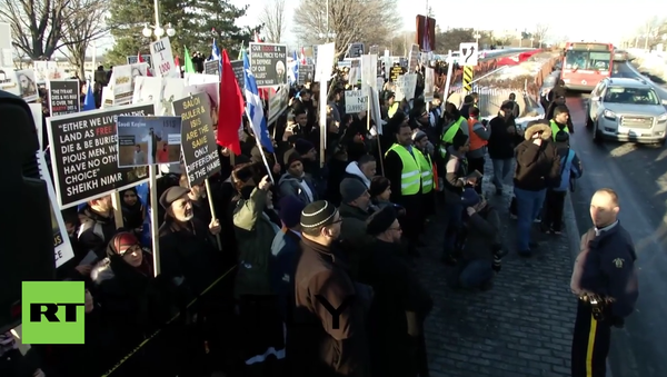 Canada: Ottawa protesters condemn Saudi execution of Sheikh Nimr - Sputnik International