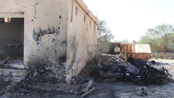 A general view shows the damage at the scene of an explosion at the Police Training Centre in the town of Zliten, Libya, January 7, 2016. - Sputnik International