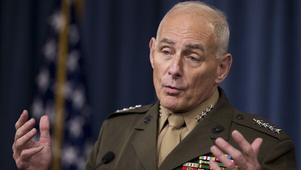 US Southern Command Commander Gen. John Kelly speaks to reporters during a briefing at the Pentagon, Friday, Jan. 8, 2016. - Sputnik International