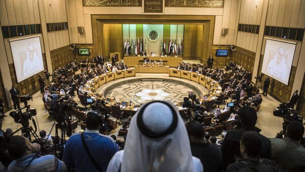 A general view shows Arab foreign ministers during an emergency meeting of Arab foreign ministers in the Egyptian capital Cairo on January 10, 2016 - Sputnik International