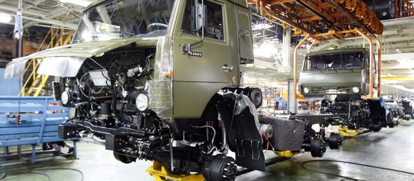 Main assembly shop at KAMAZ plant - Sputnik International
