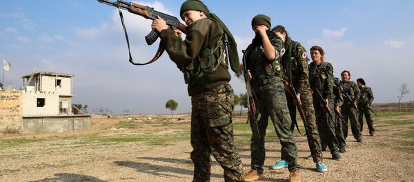 We have proved that women can hold their own in the fight against Daesh, according to Servin Rojava, commander of an all-female branch of the Kurdish People's Protection Units We have proved that women can hold their own in the fight against Daesh, according to Servin Rojava, commander of an all-female branch of the Kurdish People's Protection Units - Sputnik International