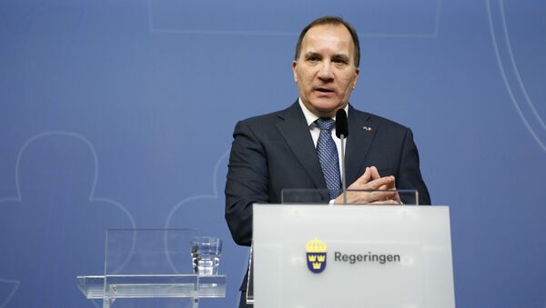 Sweden's Prime Minister Stefan Lofven speaks during a press conference. - Sputnik International