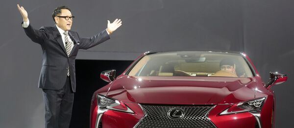 Презентация автомобиля Lexus LC 500 на автосалоне в Детройте Презентация автомобиля Lexus LC 500 на автосалоне в Детройте - Sputnik International